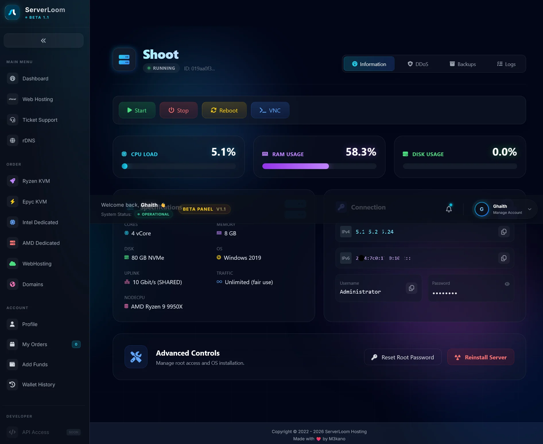 Panel Advanced